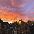 A Street in Stow at Sunset